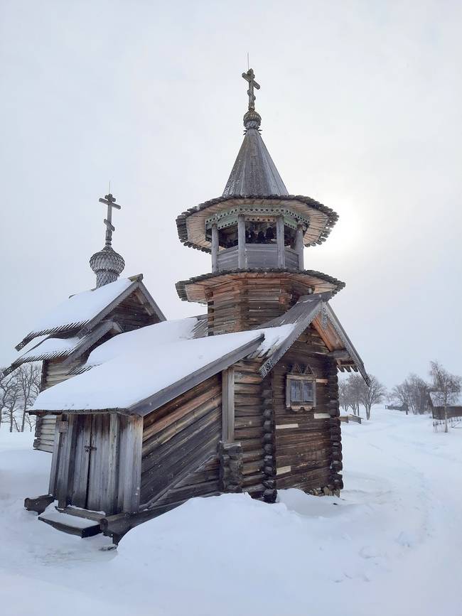 Карелия Кижи зима