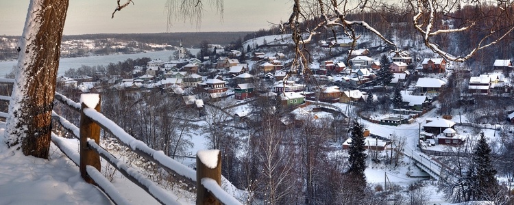 Плес и река Волга, Зима