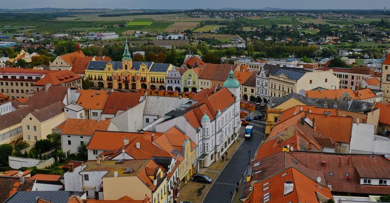  Со смотровой башни храма св. Петра и Павла