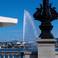 На набережной Монблан, вид на Женевский фонтан.