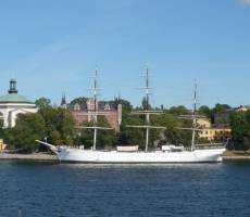 Вид из окна моего хостела на остров Skeppsholmen