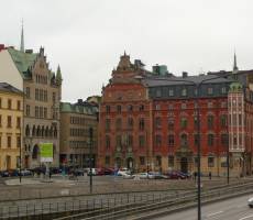 Вид на Гамла Стан со стороны Riddarholmskyrkan