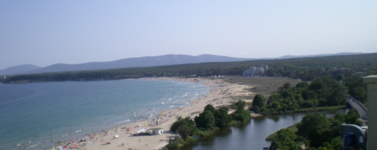 Вид на Чёрное море и реку Дявольска