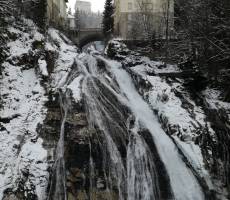 знаменитый водопад в Бад Гастайне