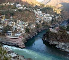 Слияние двух рек - Алакананды и Бхагиратхи