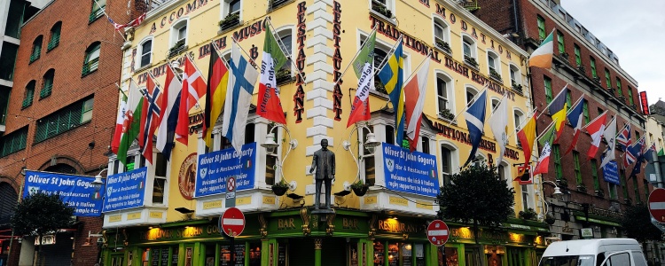 Темпл бар, самый известный паб в Дублине