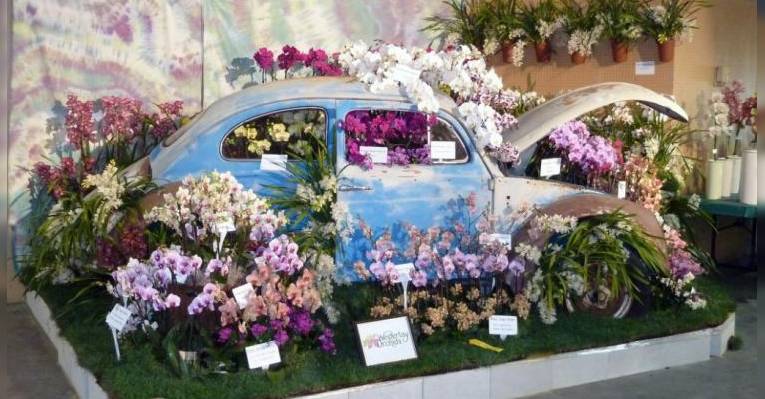 цветочный автомобиль