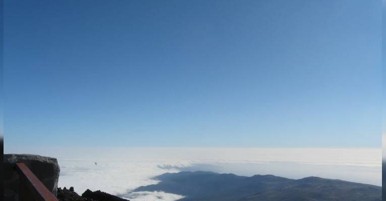 Вид с вулкана на Тенерифе