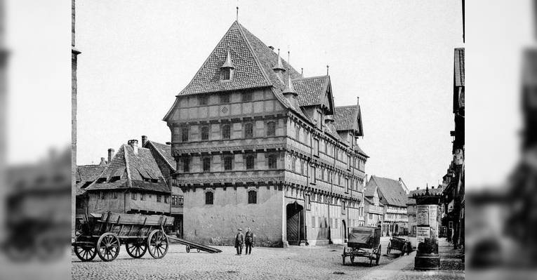 Здание старой Палаты весов (Alte Waage). 1892 год. Брауншвейг