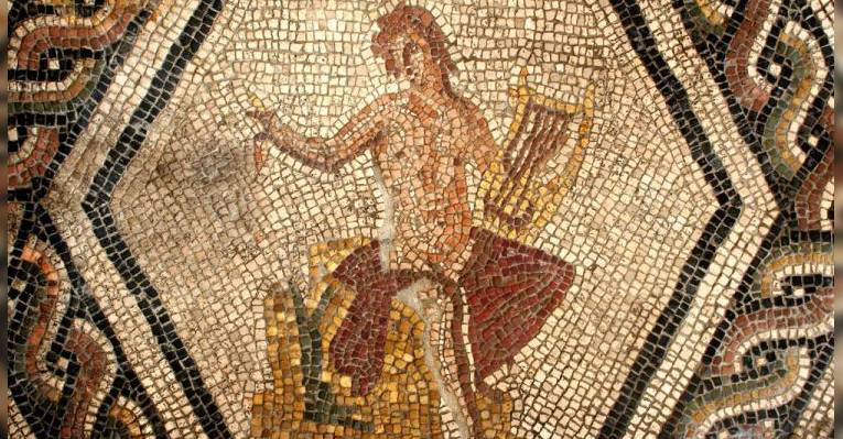 Мозаика с изображением Орфея. Дом хирурга. Римини. Италия