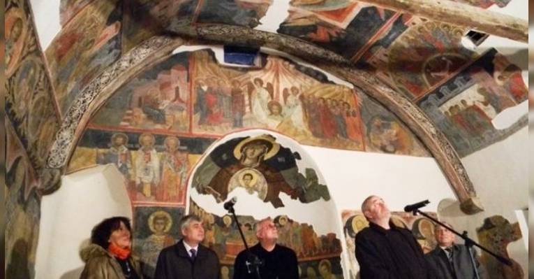 Реставрация церкви Святого Георгия Победоносца в селе Арбанаси. Болгария
