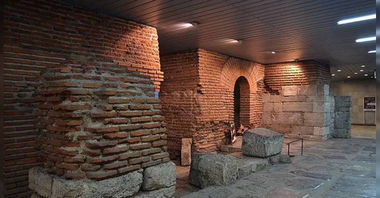 Руины античной крепости Сердика. София