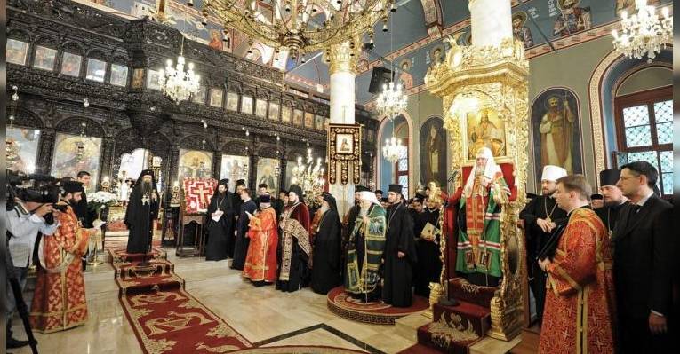 Визит Патриарха Московского и Всея руси Кирилла в Болгарию. 2012 год. Церковь Святой Марины. Пловдив