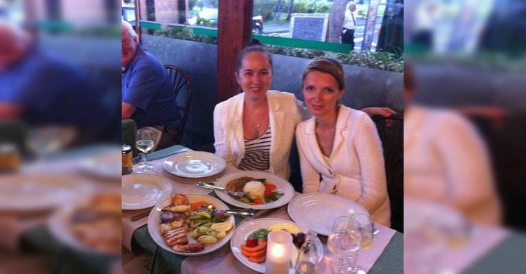 Я с подругой в ресторане Le Jardin, Фуншал, Мадейра