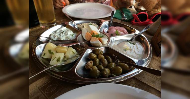 Закуски к мясному мезе