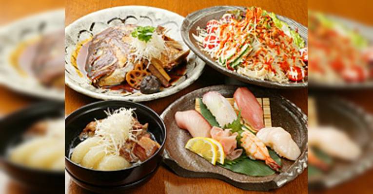 Снимок Dishes of the season  &  Osakanatei Uzumaki  Jusosohonzan, Осака