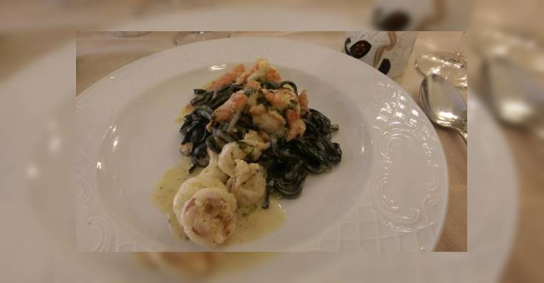 наивкуснейшая паста со свежайшими морепродуктами
