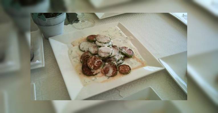 кабачки под кисело мляко