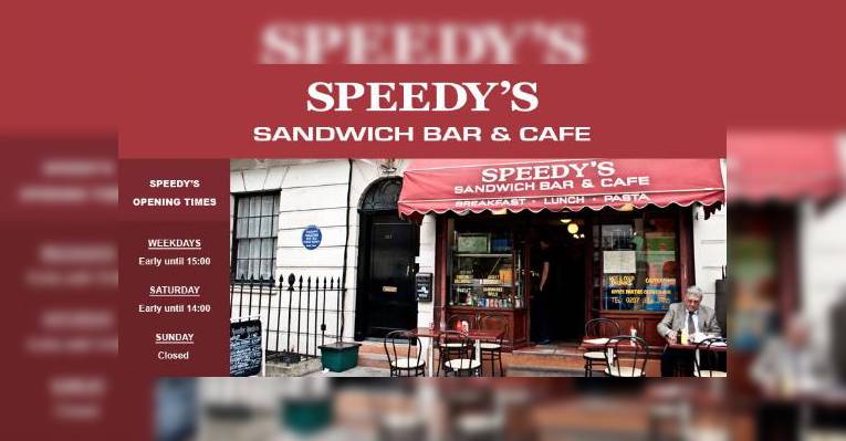 Снимок Speedy's Sandwich Bar & Cafe, Лондон