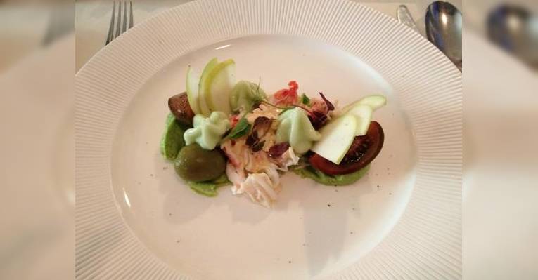 салат из мяса краба