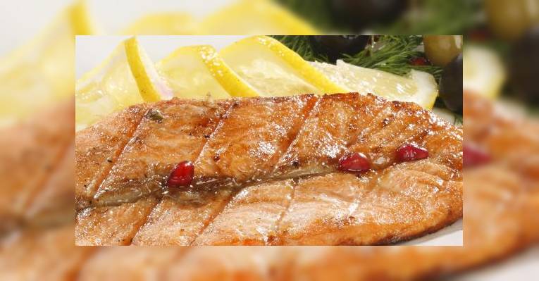 Лосось на мангале - Salmon steak