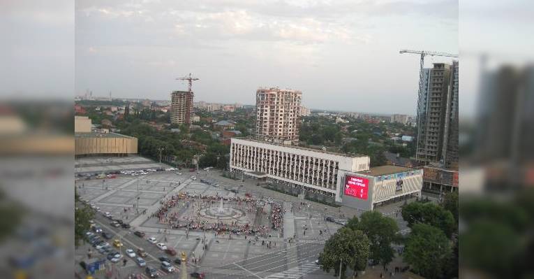 Вид с террасы
