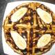 Belgian waffles with chocolate and banana. Бельгийские вафли с шоколадом и бананом
