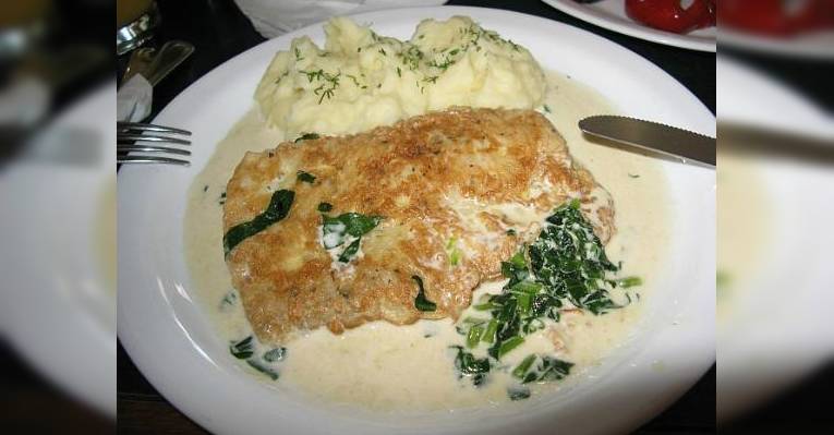 Рыба с картофельным пюре