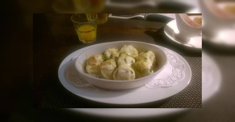 Фирменные пельмени бухаринские
