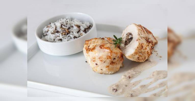 Куриная грудка фаршированная грибами