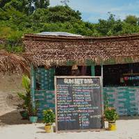 Sunset view beach bar