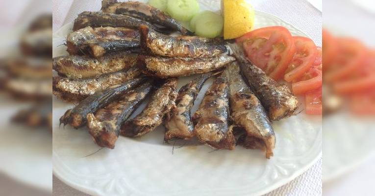 сардинки, приготовленные на гриле