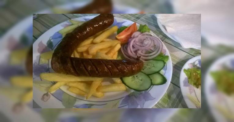 Колбаски на гриле