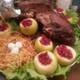 Глухари моченые яблоки и брусника