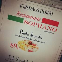 RESTAURANT SOPRANO AS