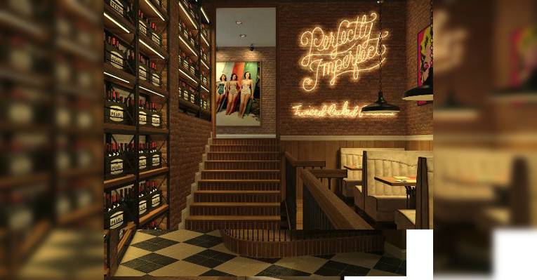 Интерьер Friends modern diner