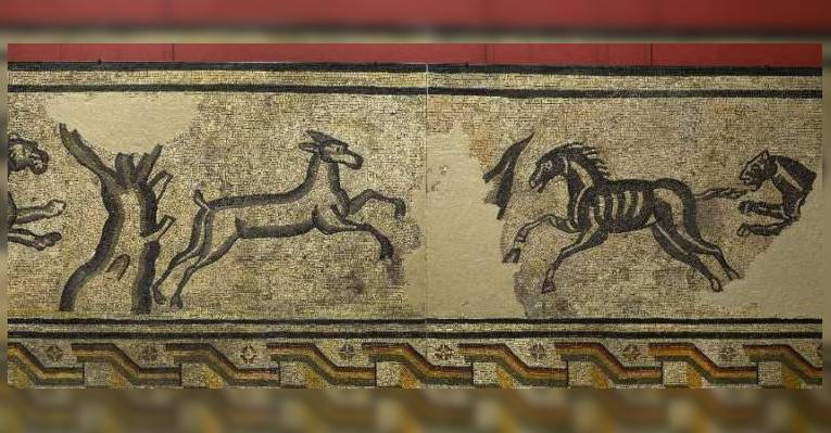Фрагмент мозаики. Археологический музей. Трир