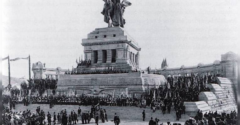 Открытие памятника кайзеру Вильгельму I. Немецкий угол. Кобленц