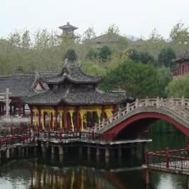 Hengdian Riverside Scene at the Pure Moon Festival