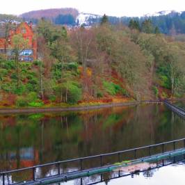 Pitlochry Hydroelectric Dam and Fish Ladder