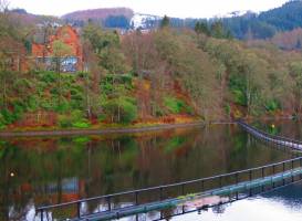 Pitlochry Hydroelectric Dam and Fish Ladder
