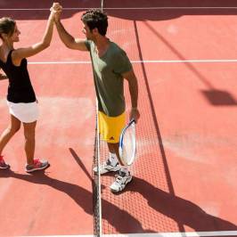 Tennis court at Hotel Flamingo Gatteo Mare