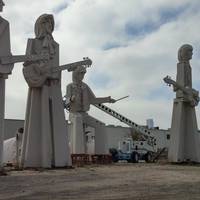 Giant Beatles Statues