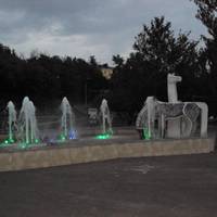 Композиция Лошади на водопое