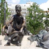 Sitting Statue of Attila József