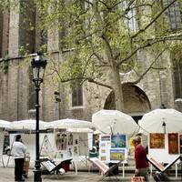 Mercat del Art de la Placa de Sant Josep Oriol