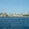 вид на отель с моря (справа Mare)