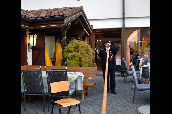 Hotel & Naturhaus Bellevue, в ресторане