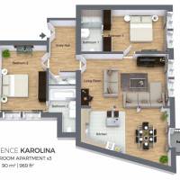 Two-Bedroom Apartment with Balcony