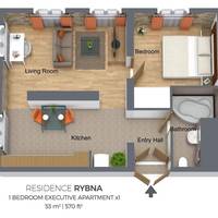 Executive One-Bedroom Apartment